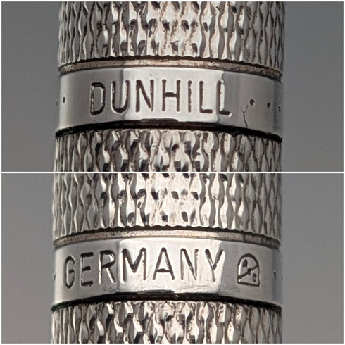 ドイツヴィンテージ ダンヒル ベースメタル製 ボールペン ケース、クロス付き