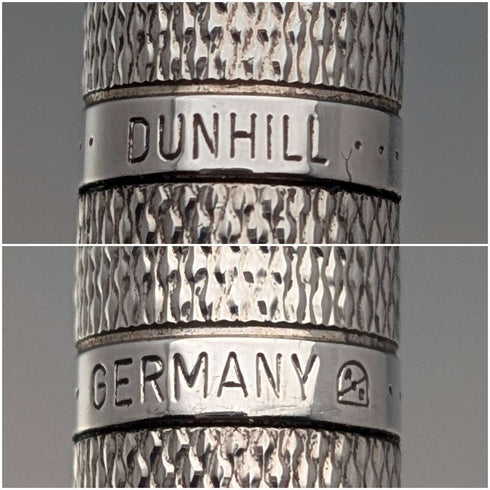 German vintage Dunhill base metal ballpoint pen case with cloth
