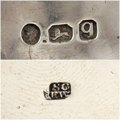 1791年 ジョージアン 英国アンティーク 純銀製 シュガートング 33g Samuel Godbehere & Edward Wigan