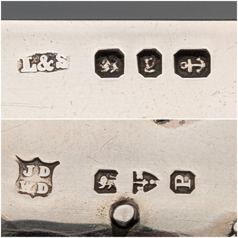 1898 British antique sterling silver handle and blade penknife in case James Deakin & Sons