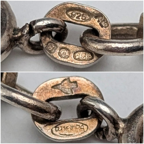 英国ヴィンテージ エレファントヘッド 純銀製ペンダント 純銀金メッキネックレス付 計19g