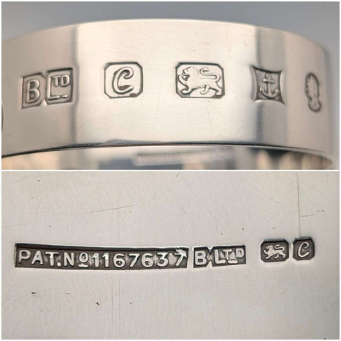 1977 British Vintage Jubilee Sterling Silver Bracelet 44g Bracelon Ltd