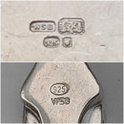 英國復古純銀面板鍊手鍊,32克,WSG