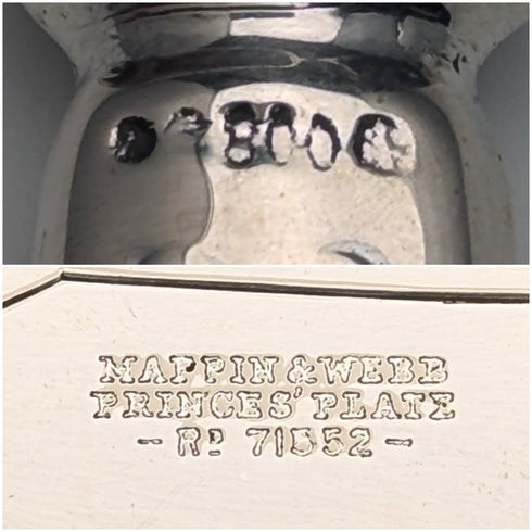 1900年頃 英国アンティーク 800シルバーハンドル カトラリー6ペアセット Mappin&Webb