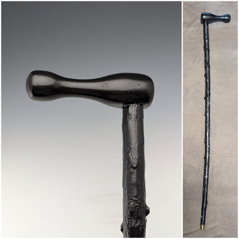 英國復古男士 L 形手柄 Bramble 軸手杖 91 厘米