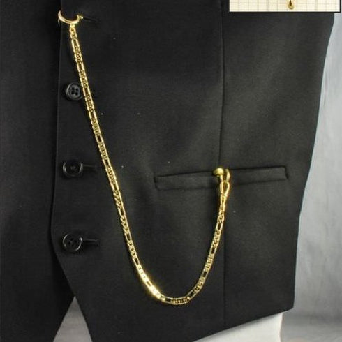 K24ゴールドプレート 引き輪式 アルバートチェーン ファンシーリンク