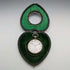 Around 1899 British Antique Heart-Shaped Sterling Silver Pocket Watch Holder with REVUE Pocket Watch