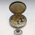 Around 1899 British Antique Heart-Shaped Sterling Silver Pocket Watch Holder with REVUE Pocket Watch