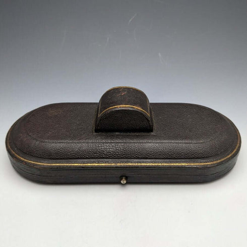 Juego de cubiertos de bautizo de plata chapada, antigüedades británicas, en estuche, WILLIAM ADAMS