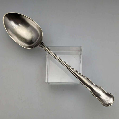 Juego de cubiertos de bautizo de plata chapada, antigüedades británicas, en estuche, WILLIAM ADAMS