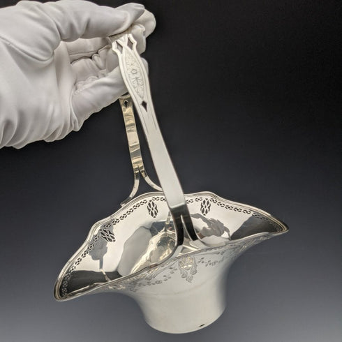 1923年頃 米国アンティーク 純銀(925シルバー) バスケット ゴルフトロフィー 257g Frank Whiting