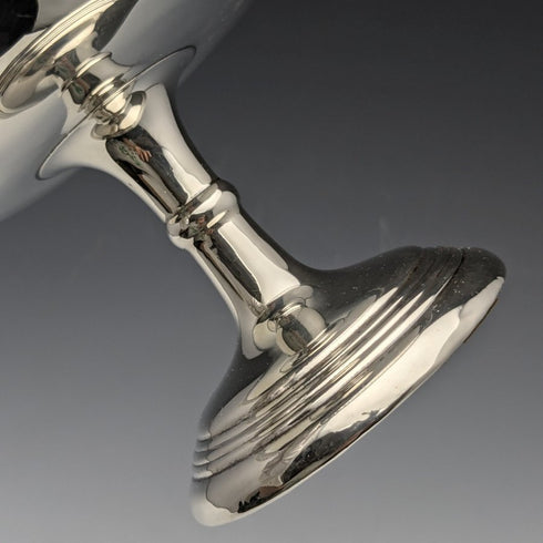 1909年 英国アンティーク 純銀(925シルバー) コンポート タッツァ 直径15cm 191g West & Son