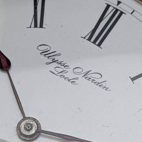 1910年頃 アンティーク 動作良好 ユリス・ナルダン 懐中時計 K18金無垢ハンター 直径54mm 121g