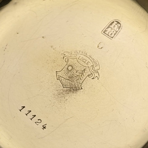 1910年頃 アンティーク 動作良好 ユリス・ナルダン 懐中時計 K18金無垢ハンター 直径54mm 121g