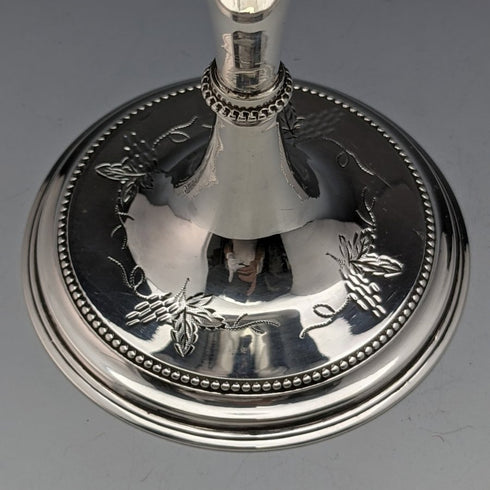 1878 年英國古董純銀(925 銀)大高腳杯 178 克 Rolason Brothers