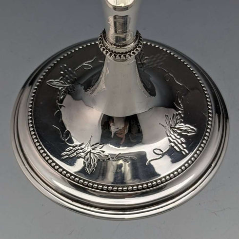 1878 年英國古董純銀(925 銀)大高腳杯 178 克 Rolason Brothers