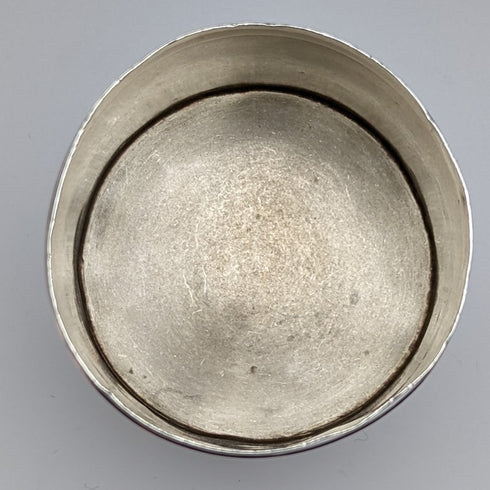 1912年 英国アンティーク 純銀(925シルバー) ティーキャディー 90g W G Sothers