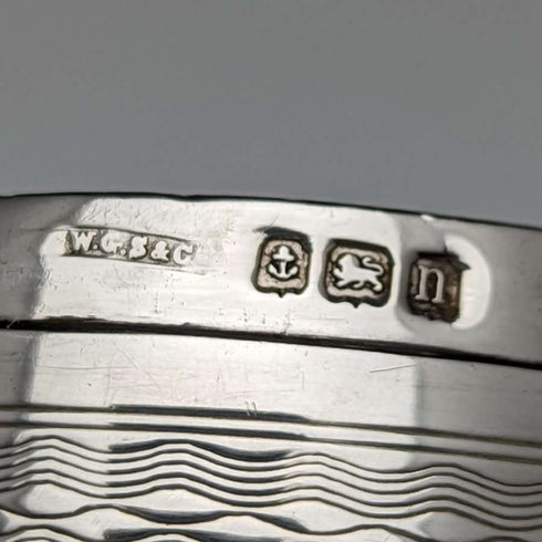 Tetera para té antigua británica de 1912, plata de ley (925), 90 g, W G Sothers
