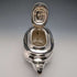 Tetera de plata de ley (925) antigua inglesa de 1906, 394 g, Barker Brothers