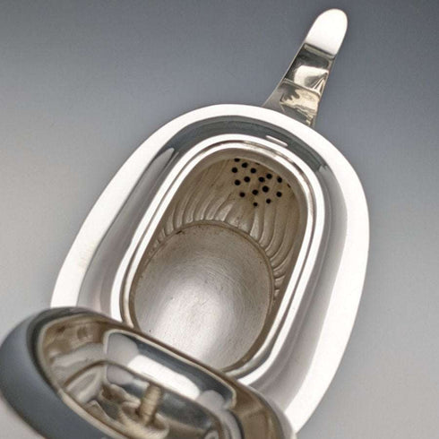 Tetera de plata de ley (925) antigua inglesa de 1906, 394 g, Barker Brothers