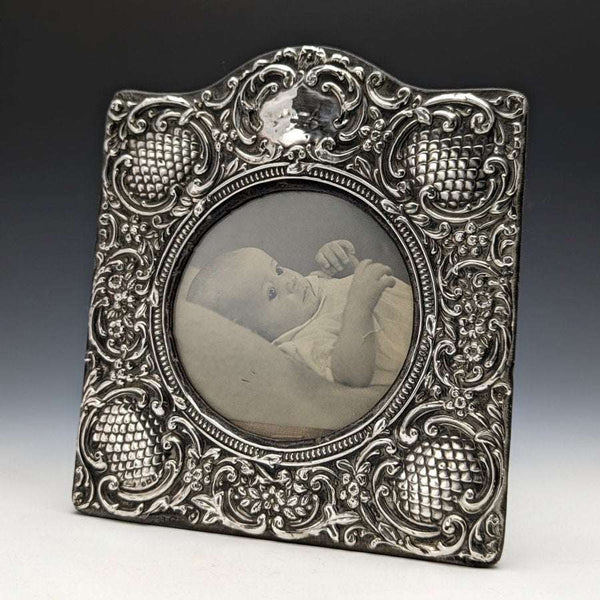 1906 British Antique Pure Silver (925 Silver) Frame Photo Frame/Portrait SAMUEL M LEVI