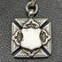 Around 1900 British Antique Pure Silver (925 Silver) Albert Chain Extra Thick 73g Pure Silver Double Sided Fob