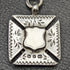 Around 1900 British Antique Pure Silver (925 Silver) Albert Chain Extra Thick 73g Pure Silver Double Sided Fob