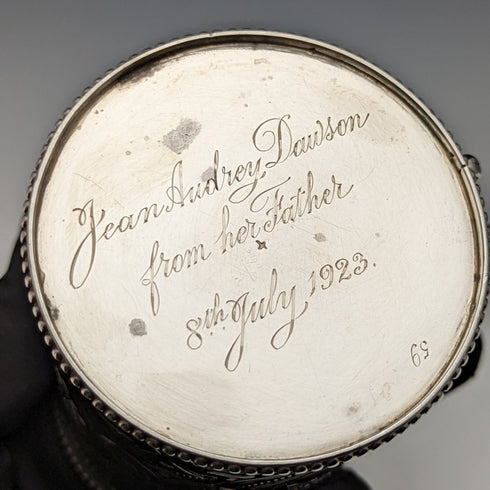 1864 British Antique Pure Silver (925 Silver) Mug Cup 154g Robert Harper