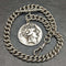 1900 年左右英國古董純銀(925 銀)Albert Chain 62 克羅馬銀 Fob