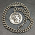 1900 年左右英國古董純銀(925 銀)Albert Chain 62 克羅馬銀 Fob
