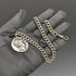 Around 1900 British Antique Pure Silver (925 Silver) Albert Chain 62g Roman Silver Fob
