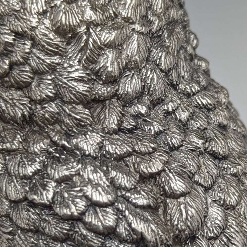 Figura de búho esculpida con baño de plata pura, 385g, Country Artists, Reino Unido