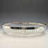 1909 British Antique Pure Silver Decorated Large Cut Glass Bowl 1265g Henry Manton