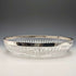 1909 British Antique Pure Silver Decorated Large Cut Glass Bowl 1265g Henry Manton
