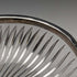 1909 British Antique Pure Silver Decorated Large Cut Glass Bowl 1265g Henry Manton