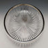 1909 British Antique Pure Silver Decorated Large Cut Glass Bowl 1265g Henry Manton