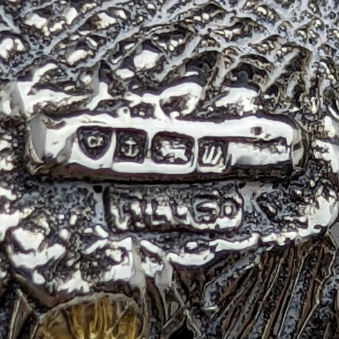 純銀張り彫刻 小象 オブジェ 277g 英国 カントリーアーティスト社