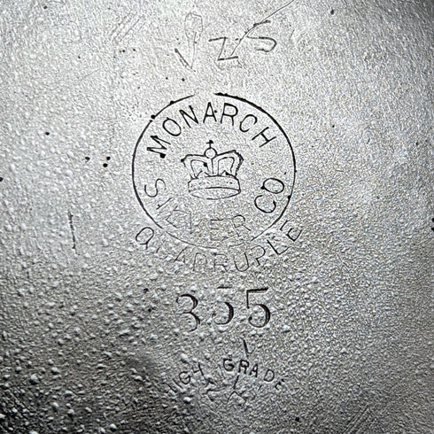 19世紀後半 米国アンティーク シルバープレート製 リス装飾 ナッツボウルディッシュ 481g