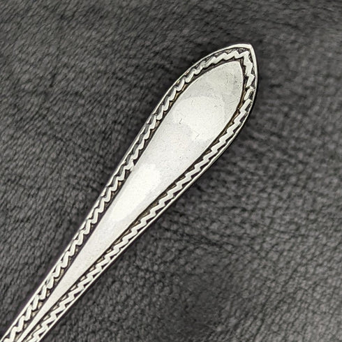 1916年頃 英国アンティーク 純銀(925シルバー) ティースプーン6本&シュガートングセット ケース入り Walker & Hall