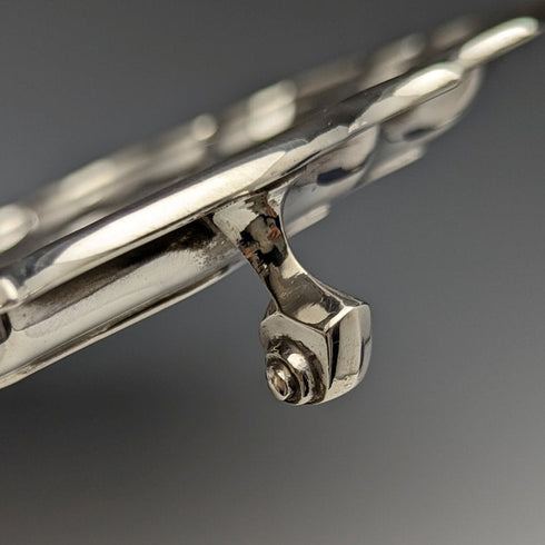 1929年 英国ヴィンテージ 純銀(925シルバー) サルヴァ 直径26cm 521g Walker & Hall