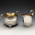 1909 antique Swedish pure silver (800 silver) sugar pot & cream jug set total 367g