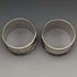Around 1960 British Vintage Pure Silver (925 Silver) Napkin Ring Pair WH Manton Boxed