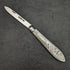 1895 British Antique White Pearl Shell Handle Pure Silver Blade Folding Pen Knife Mappin Brothers