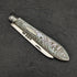 1895 British Antique White Pearl Shell Handle Pure Silver Blade Folding Pen Knife Mappin Brothers