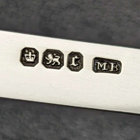 1895年 英国アンティーク 白蝶貝ハンドル 純銀ブレード 折りたたみペンナイフ Mappin Brothers