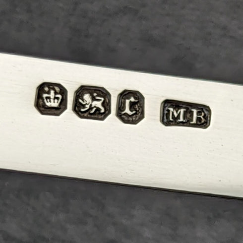 1895 British Antique White Pearl Shell Handle Pure Silver Blade Folding Pen Knife Mappin Brothers