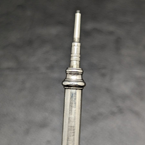 Around 1900 British Antique Sterling Silver Magic Pencil Telescopic 45-83mm S.MORDAN