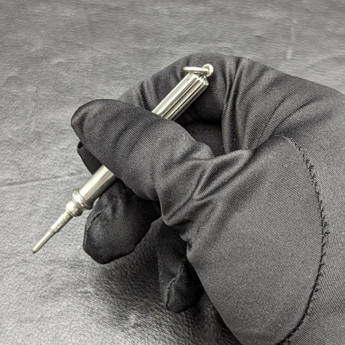 Around 1900 British Antique Sterling Silver Magic Pencil Telescopic 45-83mm S.MORDAN