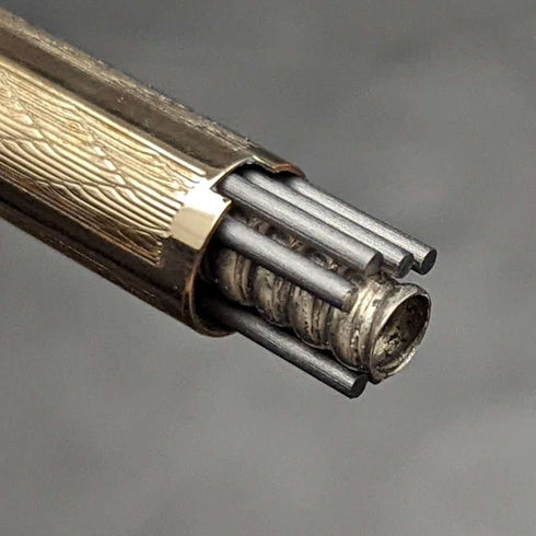 British Vintage Yard O Red Rolled Gold Propelled Pencil Boxed
