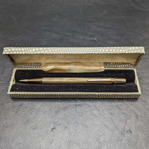 British Vintage Yard O Red Rolled Gold Propelled Pencil Boxed